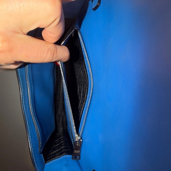 Prada ELEKTRA Blue Studded Crossbody Bag - Picture 5 of 6